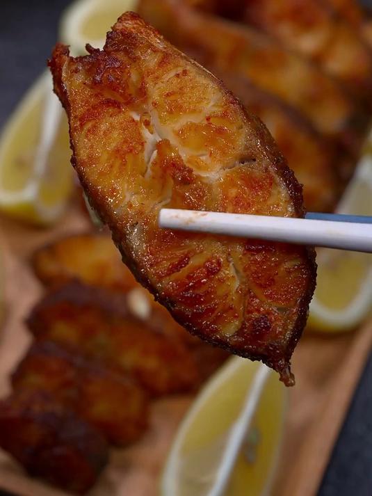 美滋滋的烤椒盐鱼排