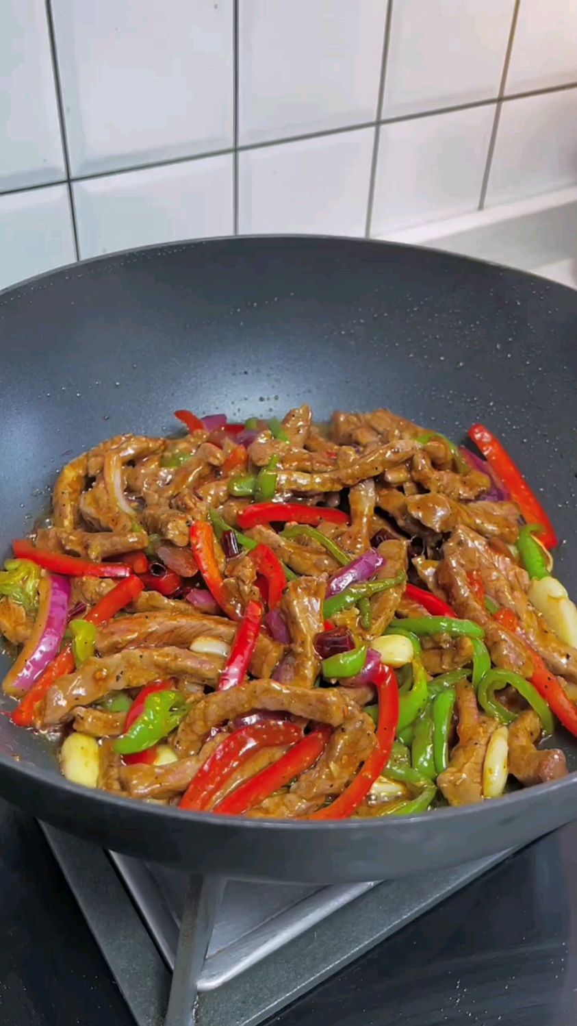 黑椒牛肉的做法
