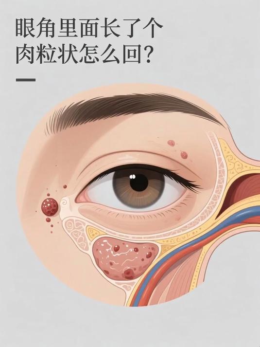 眼角里面长了个肉粒状怎么回事 #健康扬帆季#