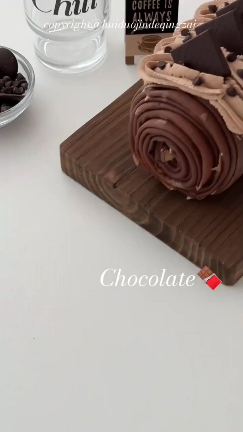 巧克力毛巾卷这样做