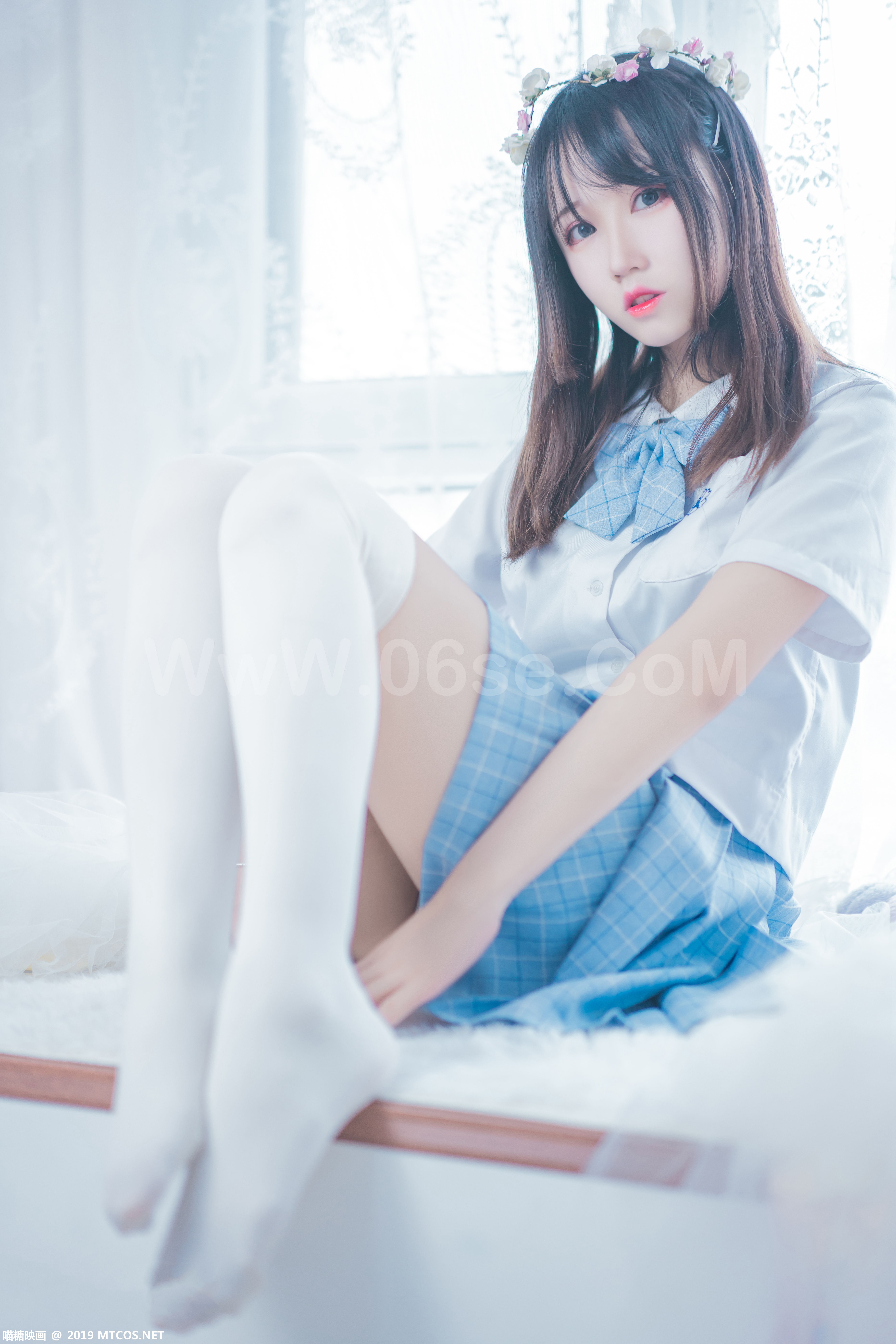 图片[9]-[MTCos] 喵糖映画 Vol.019 蓝白梦幻少女-六色网