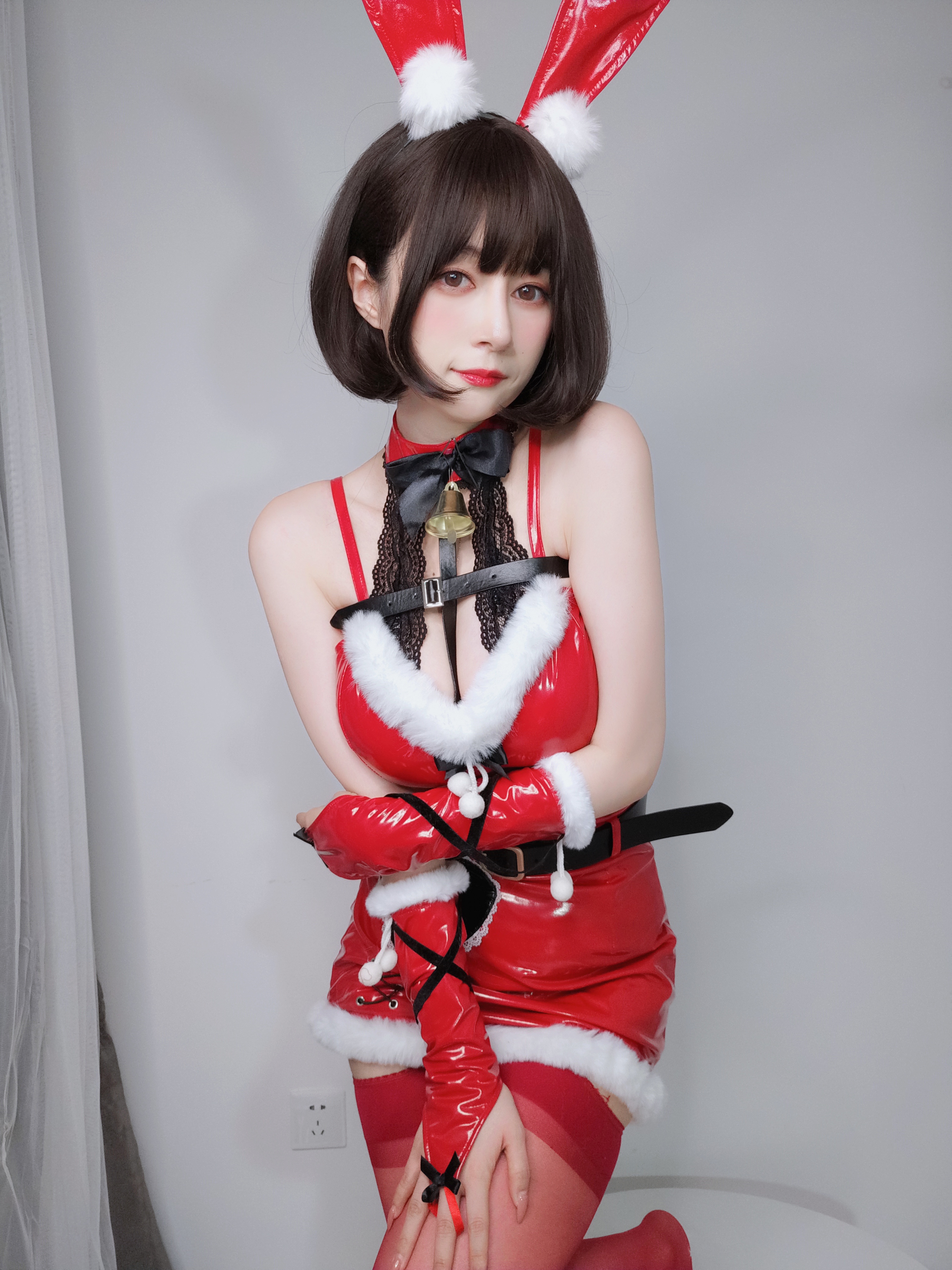 图片[35]-Coser小姐姐白银 NO.160 — Christmas Bunny [50P138M]-六色网