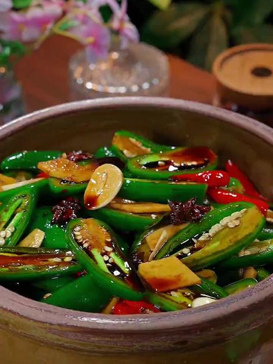 辣椒咸菜的做法、咸香入味特别下饭