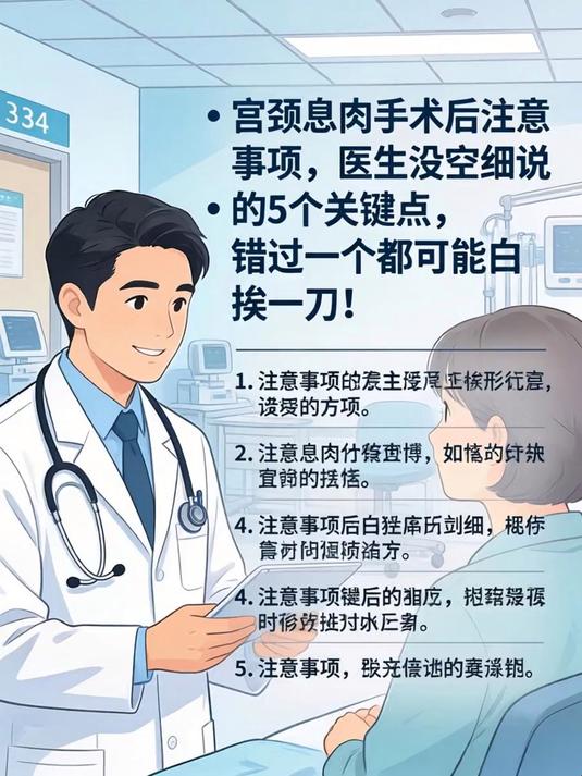 宫颈息肉手术后注意事项,医生没空细说的5个关键点,错过一个都可能白挨一刀!