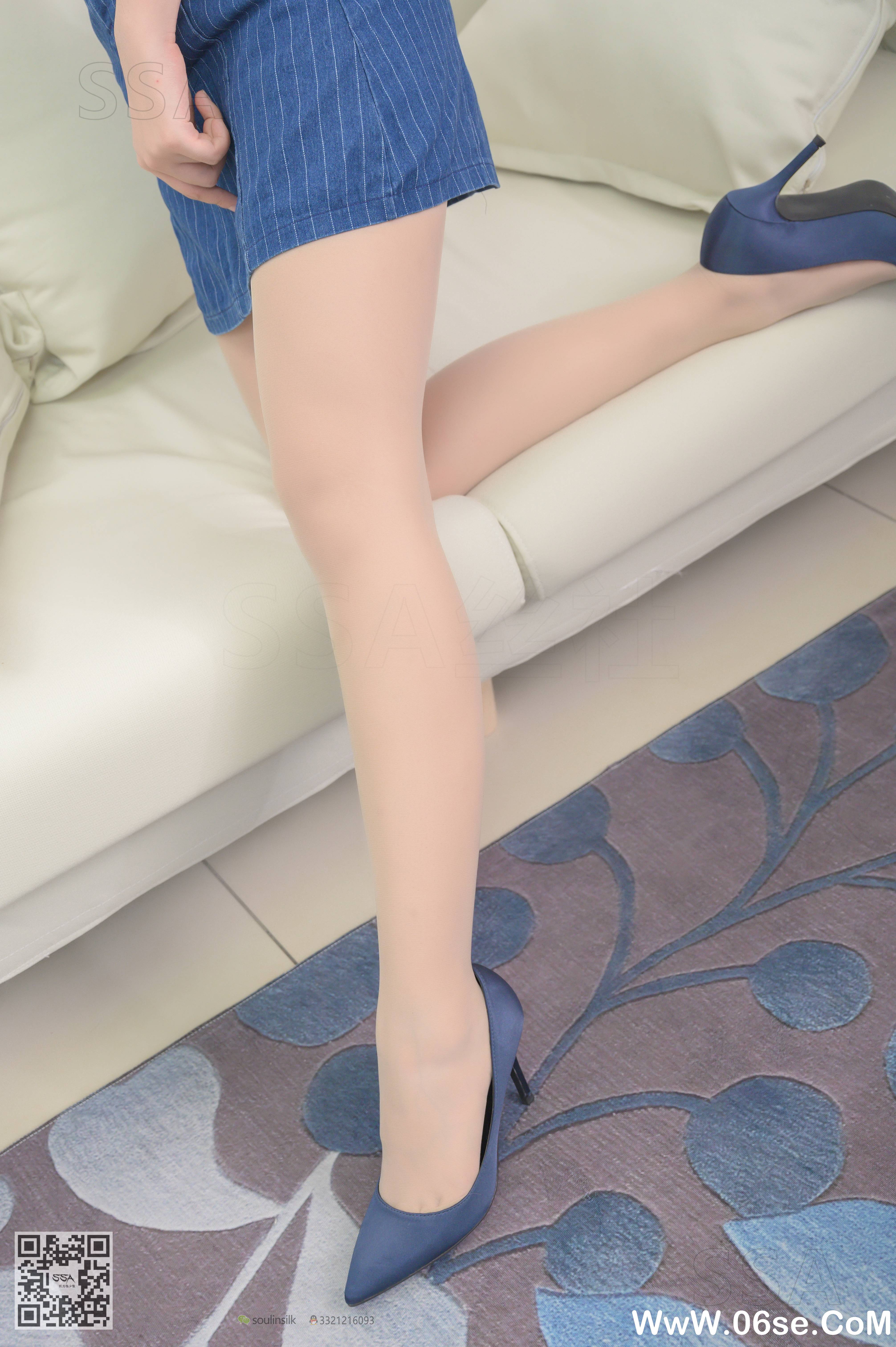 图片[57]-[SSA丝社] NO.192 小鹿 蓝色条纹裙穿搭示范[160P2.72G]-六色网