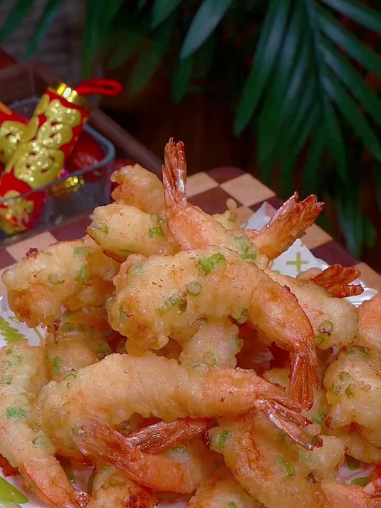 酥脆可口的干炸大虾