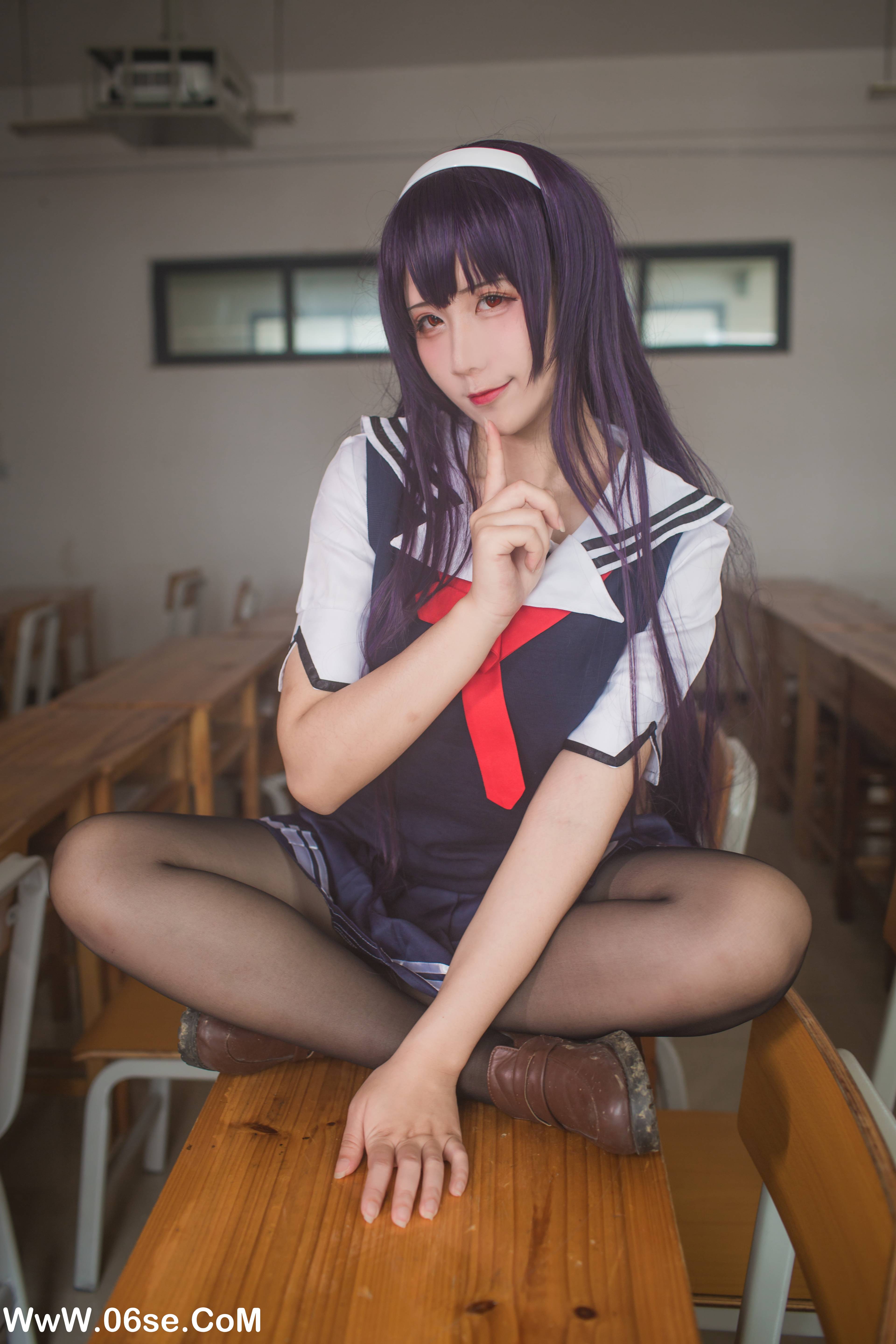 图片[30]-九曲Jean NO.039 – 霞之丘诗羽夏季校服[40P349M]-六色网