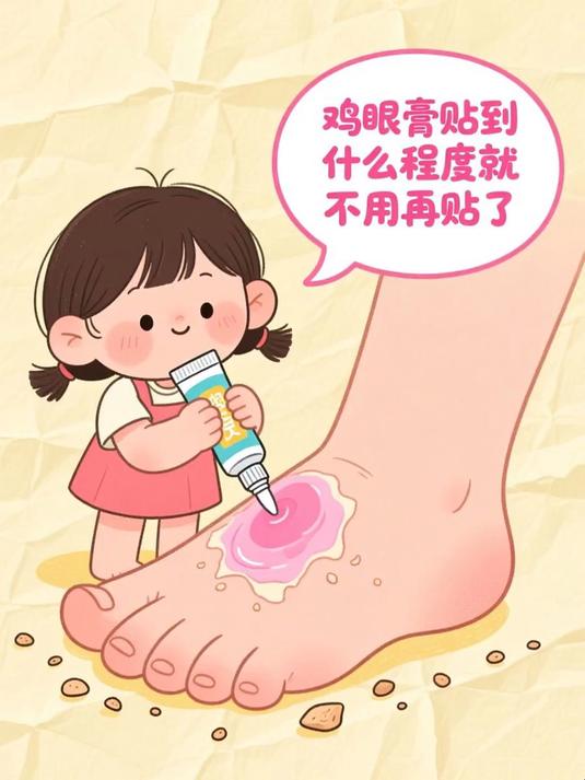 鸡眼膏贴到什么程度就不用再贴了