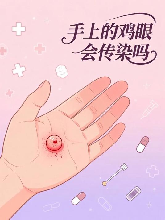 手上的鸡眼会传染吗 #健康扬帆季#