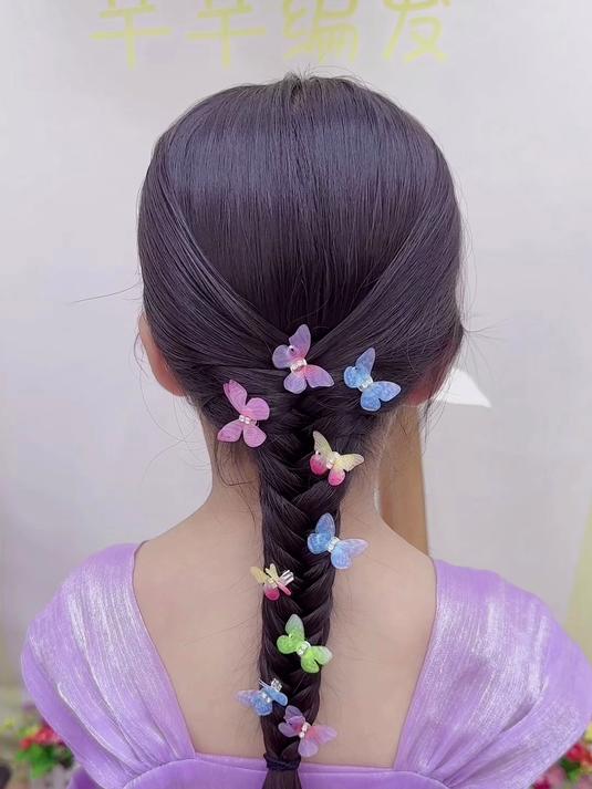 鱼骨辫编发教程,大人小孩都可以编