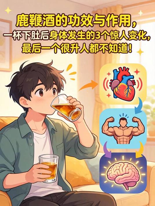 鹿鞭酒的功效与作用，一杯下肚后身体发生的3个惊人变化，最后一个很多人都不知道！
