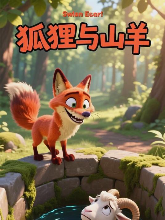 儿童故事《狐狸与山羊》