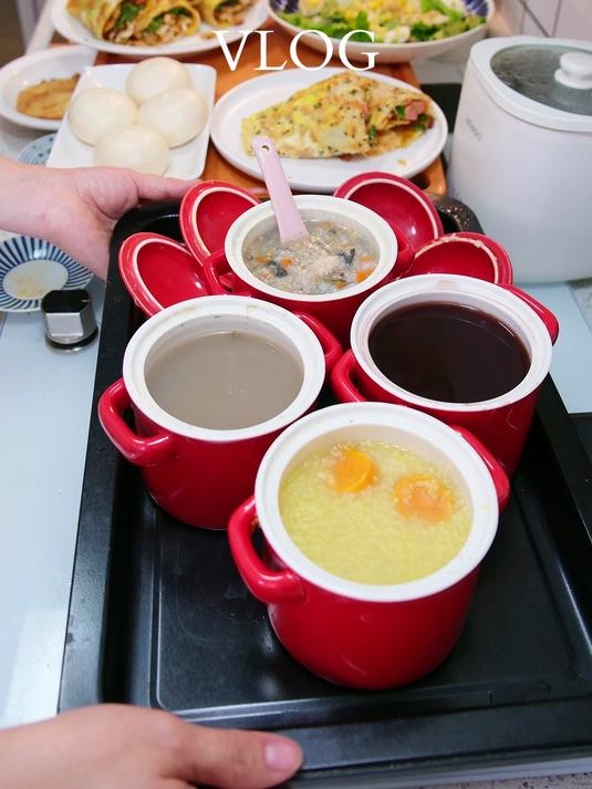 不用早起,3分钟4种粥一锅出好喜欢,早餐吃煎饼果子和生菜拌鸡蛋