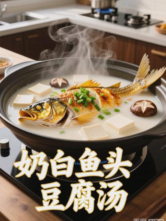 鱼头豆腐汤的视频教程