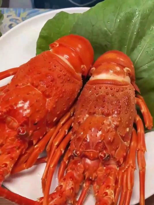 鲜冻小青龙虾，蒜蓉清蒸，香到舔手指！