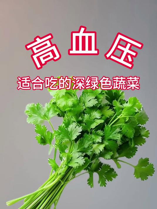 高血压适合吃的深绿色蔬菜