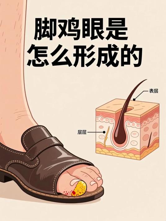 脚鸡眼是怎么形成的 #健康扬帆季#