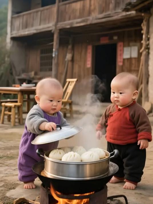 这个热气腾腾的包子可真好吃啊