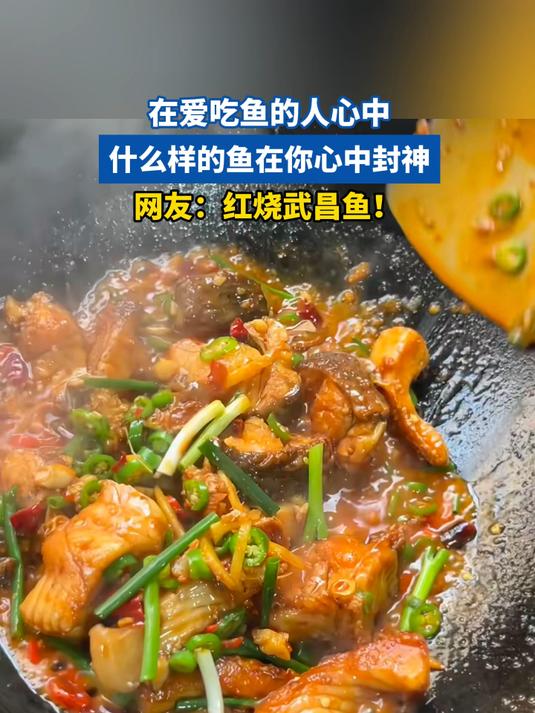 在爱吃鱼的人心中,什么样的鱼在你心中封神,网友:红烧武昌鱼!