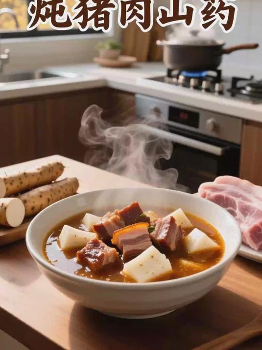 炖猪肉山药 补营养养胃脾