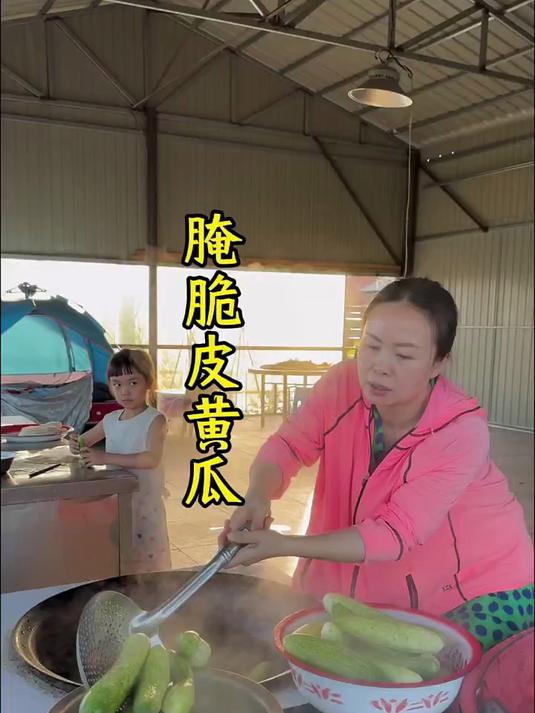 菜园子里的吃不完的黄瓜像我这么做着吃 微酸脆脆解腻下饭下饭