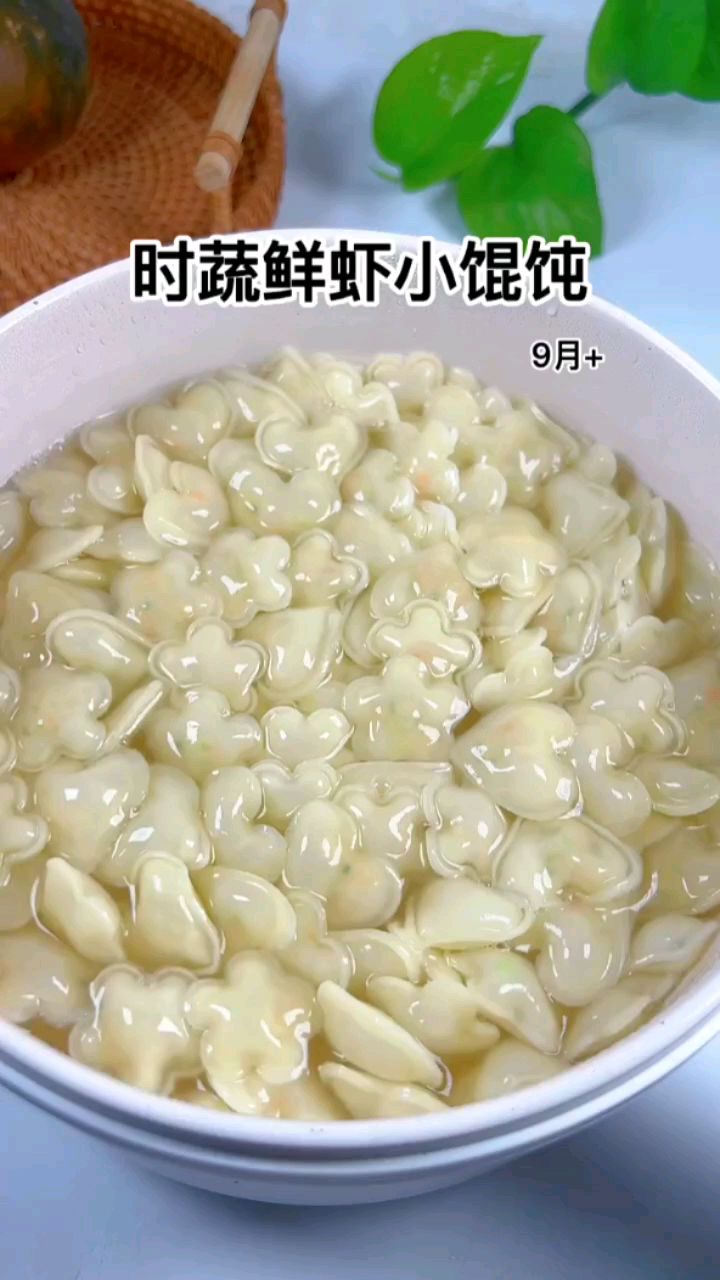 9个月就可以尝试的鲜虾小馄饨,一口一个,锻炼宝宝咀嚼和吞咽