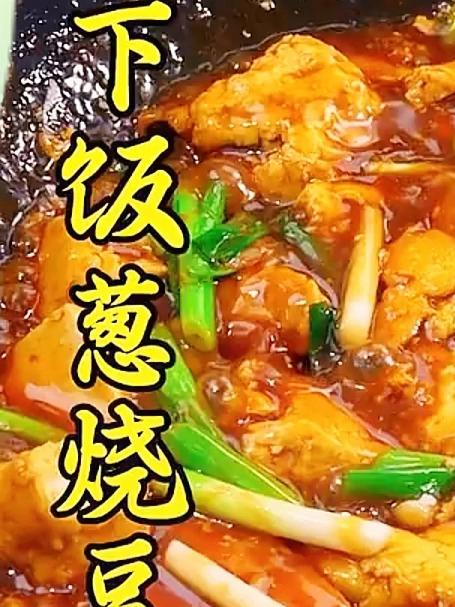 总是没胃口的，不知道吃什么的，今天分享一道非常下饭的葱烧豆腐，鲜香味美，老香老好吃#家常菜
