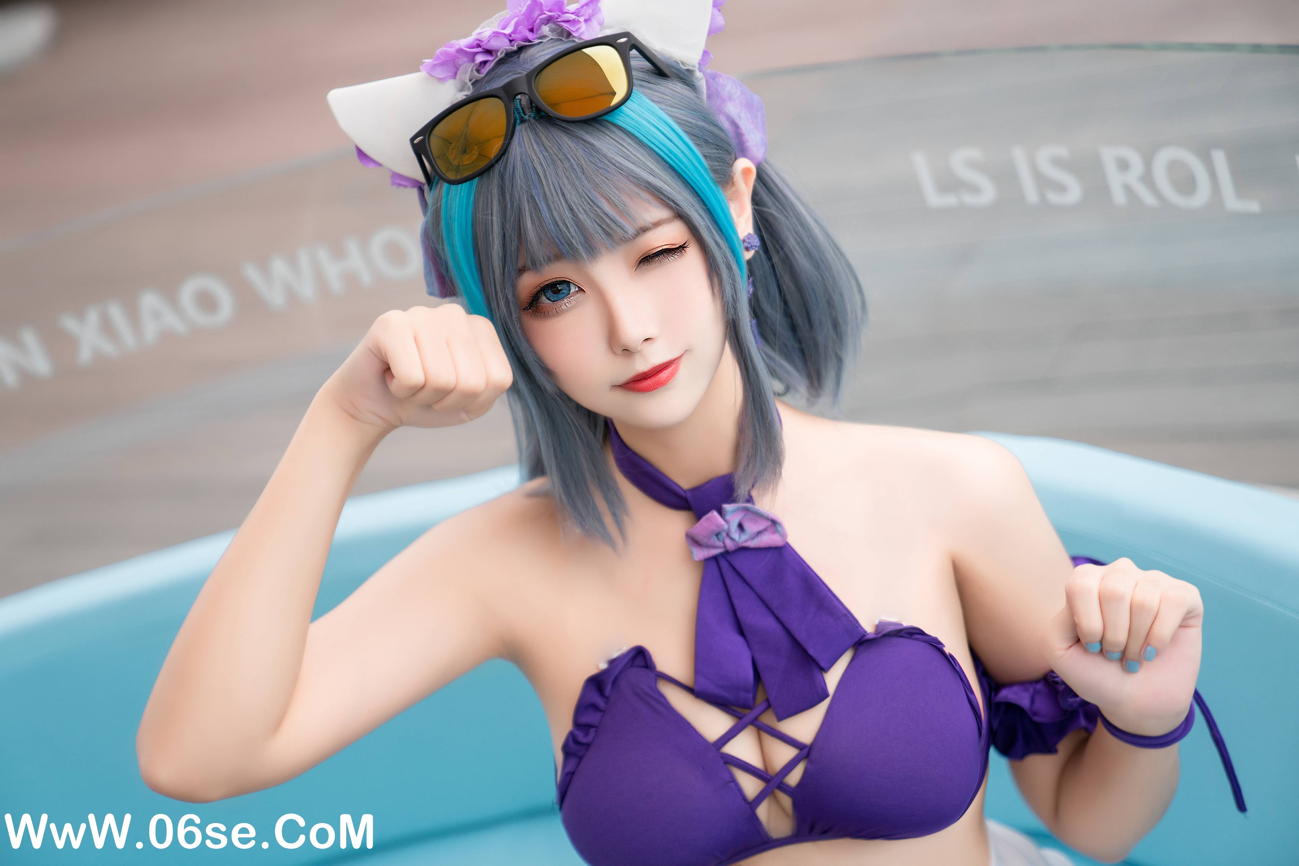 图片[37]-Momoko葵葵 NO.018 – 柴郡水着[40P+1V313M]-六色网