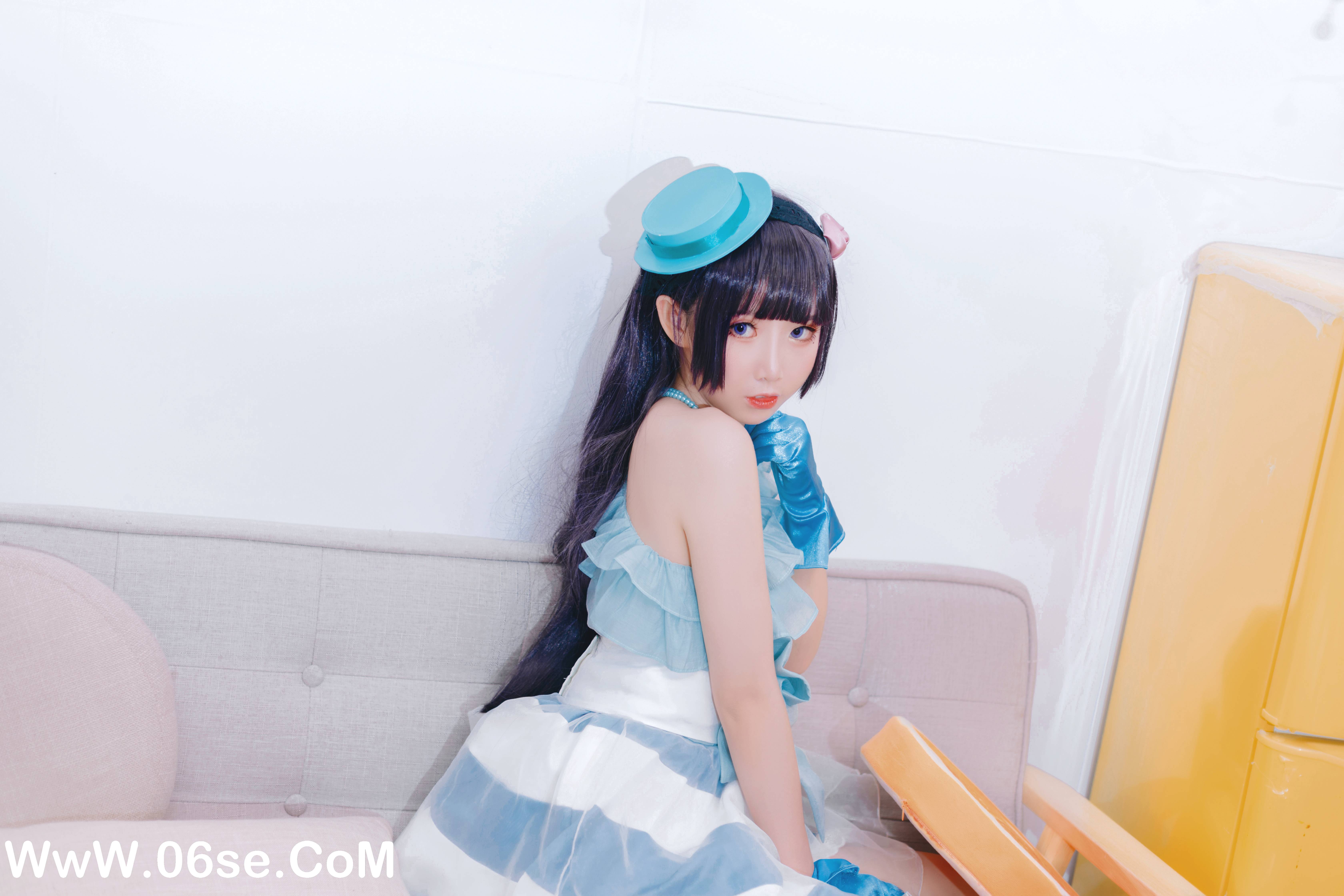 图片[11]-Coser面饼仙儿 NO.018 – 黑猫打歌服[12P128M]-六色网