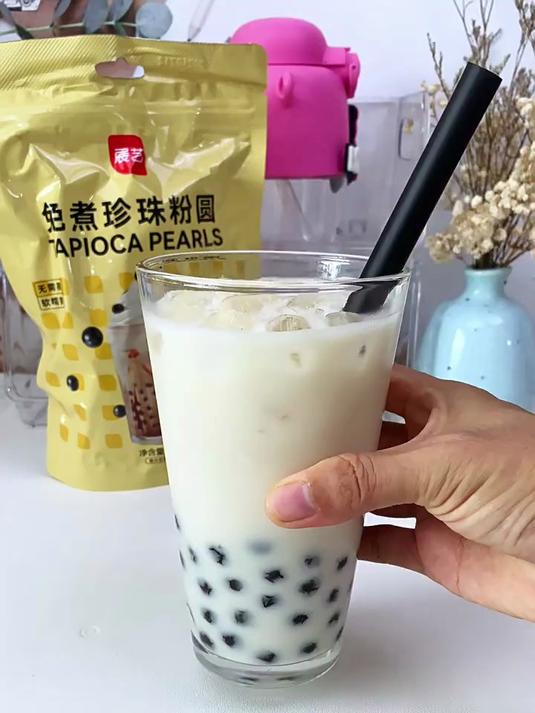 自制饮品自制神仙饮品珍珠奶茶美食评测