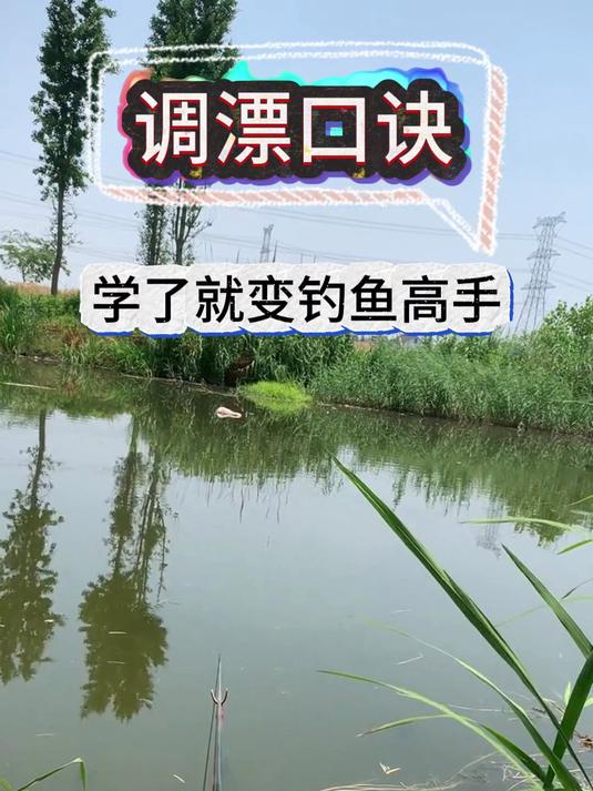 钓鱼调漂口诀