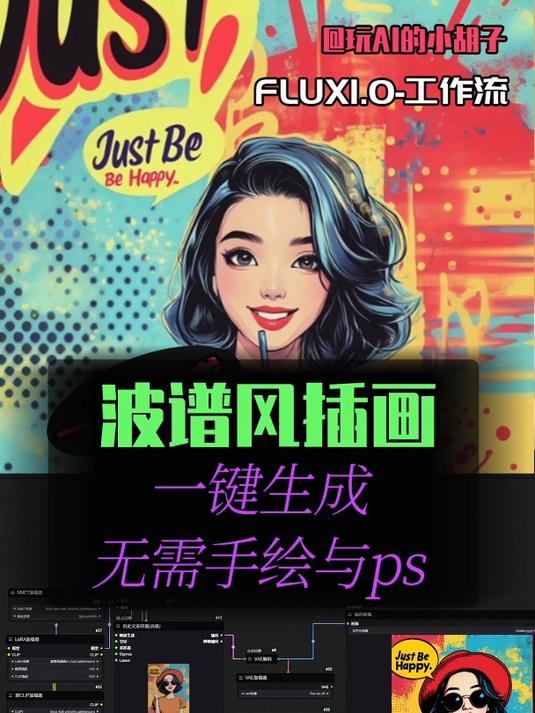 不手绘不用ps如何一键生成波谱风插画?2个方法!