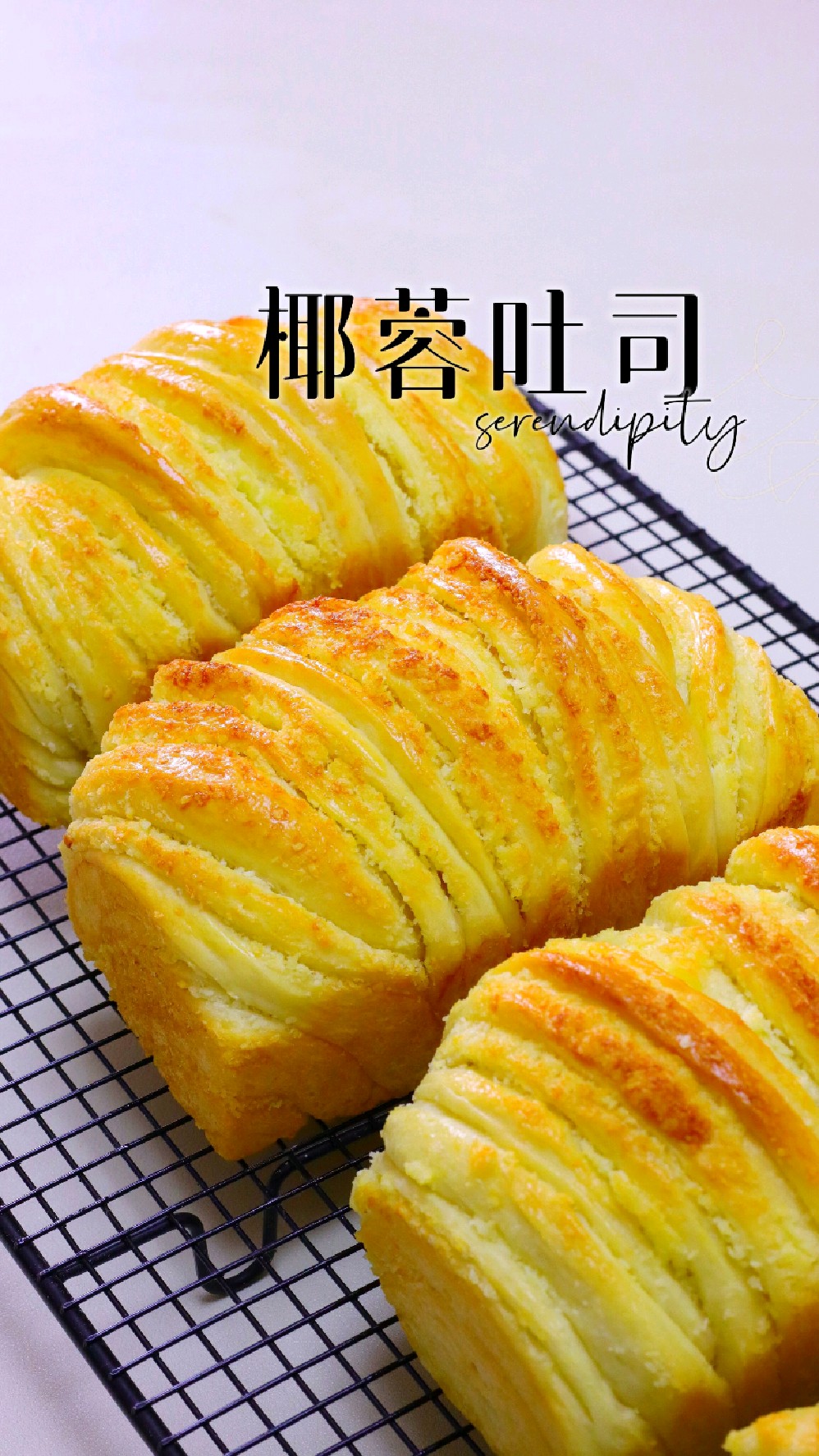 椰香奶香十足的椰蓉吐司,表层酥脆,内部柔软,好吃极了!