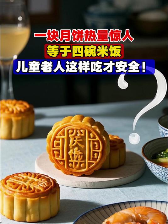 一块月饼热量惊人,等于四碗米饭,儿童老人这样吃才安全!