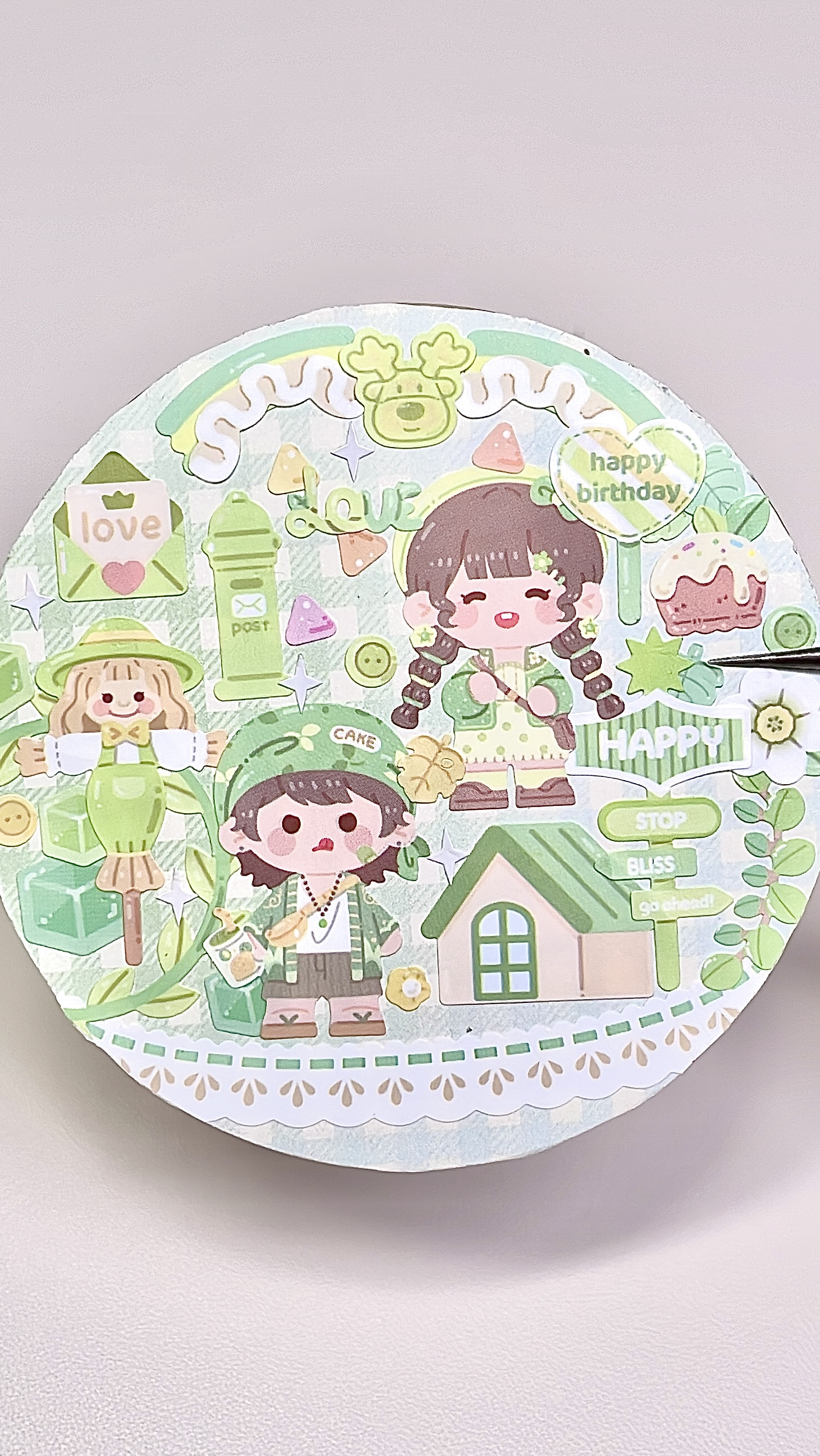 沉浸式咕盘|小麻薯蛋糕贴贴咕盘分享