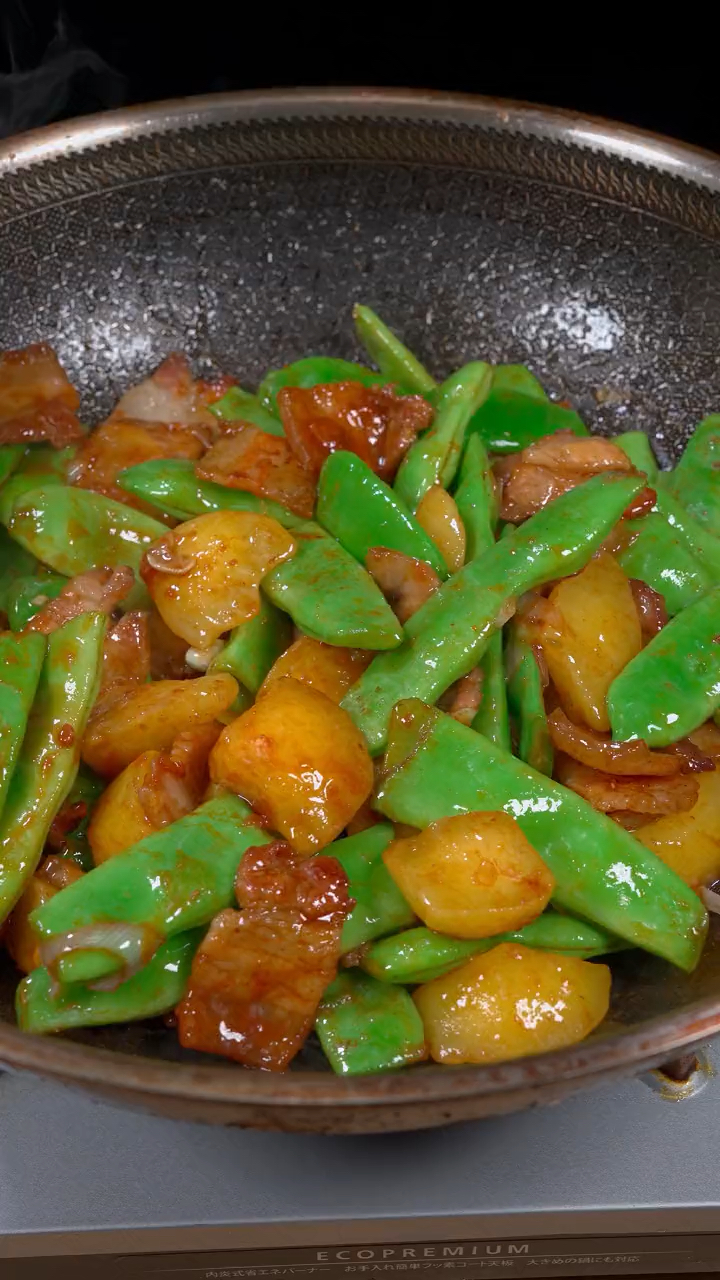 土豆炖豆角,学会了这就是拿手菜