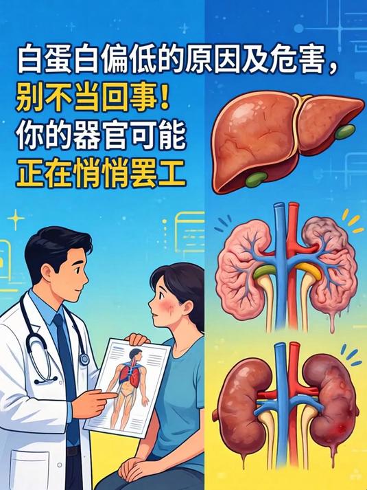 白蛋白偏低的原因及危害，别不当回事！你的器官可能正在悄悄罢工(1)