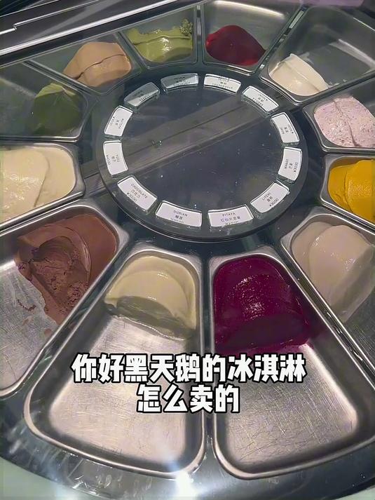 在成都吃到了黑天鹅冰淇淋，30一个球，还有鸭舌刺客