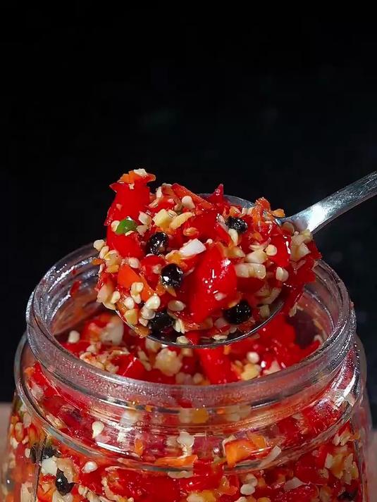 剁椒酱的腌制方法自制辣椒酱