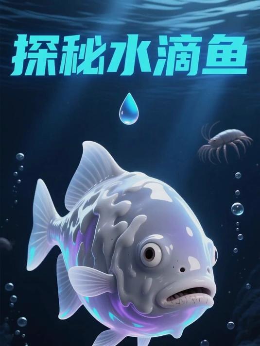 水滴鱼的深海奇特长相记