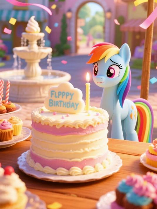 小马云宝生日蛋糕