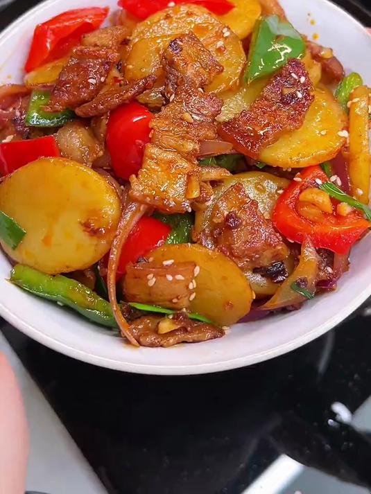 这个干锅土豆片小朋友能炫两碗饭