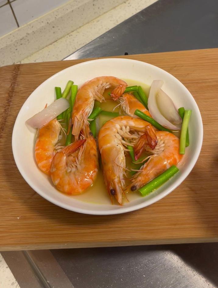 大虾炒什么菜好吃