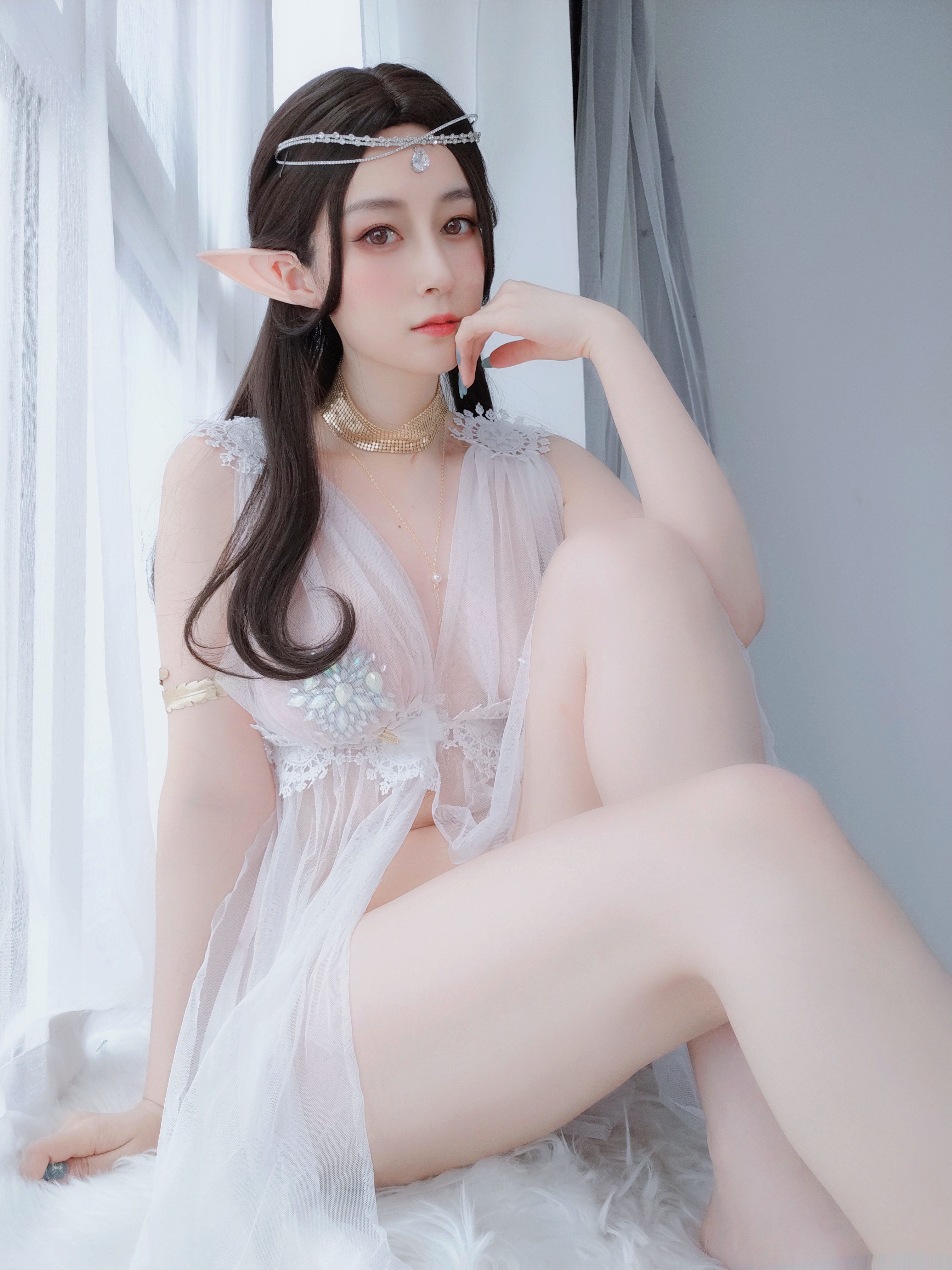 图片[14]-Coser小姐姐白银 NO.038 – 精灵宝石内衣 [70P164M]-六色网