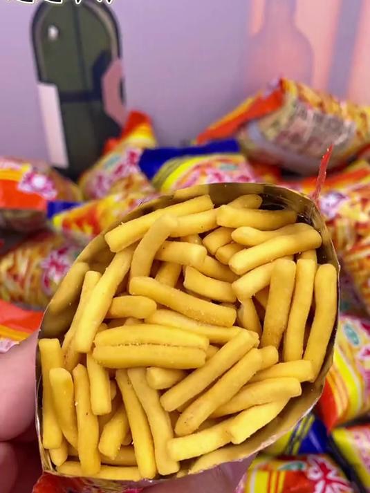 「官方正品」爱尚咪咪虾条蟹味粒小包装薯条休闲解馋小零食批发