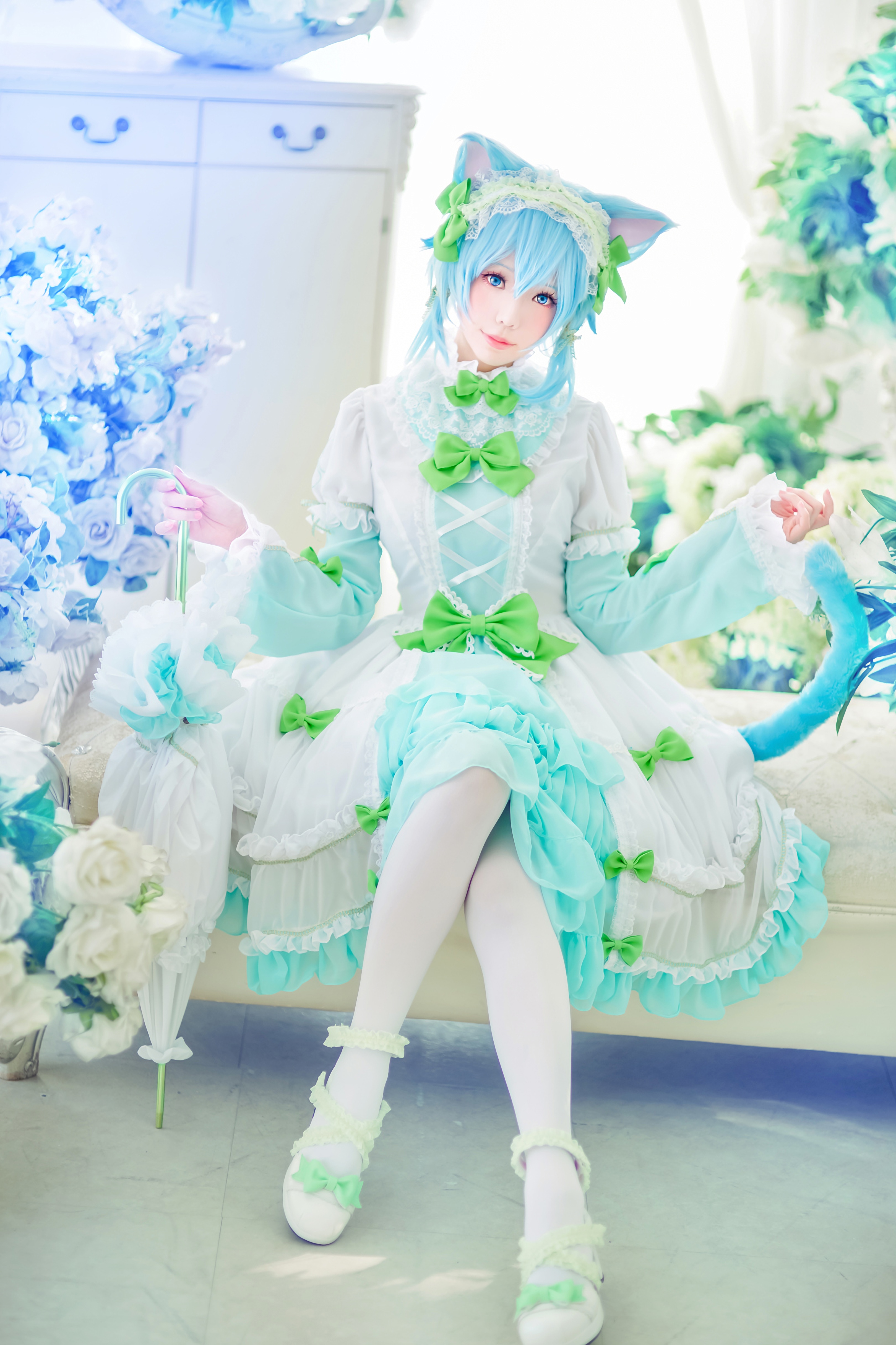 图片[11]-Ely_eee(ElyEE子) NO.042 — 猫耳下午茶[24P46M]-六色网