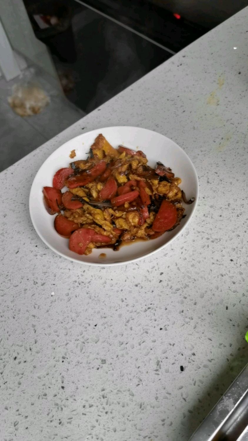 分享一道美食——洋葱火腿炒鸡蛋,简单又美味!(3.15)