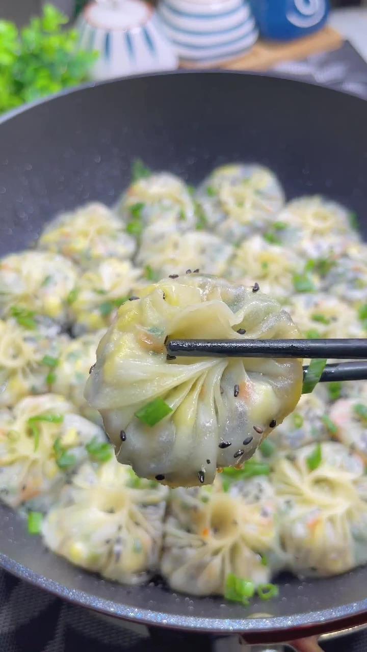 不和面,不揉面的水晶小包子,做法简单营养好吃