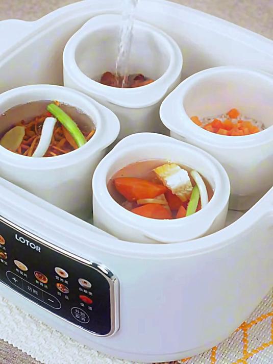 营养早餐一锅出，不用早起做饭的感觉太棒了。多亏这个懒人大炖盅