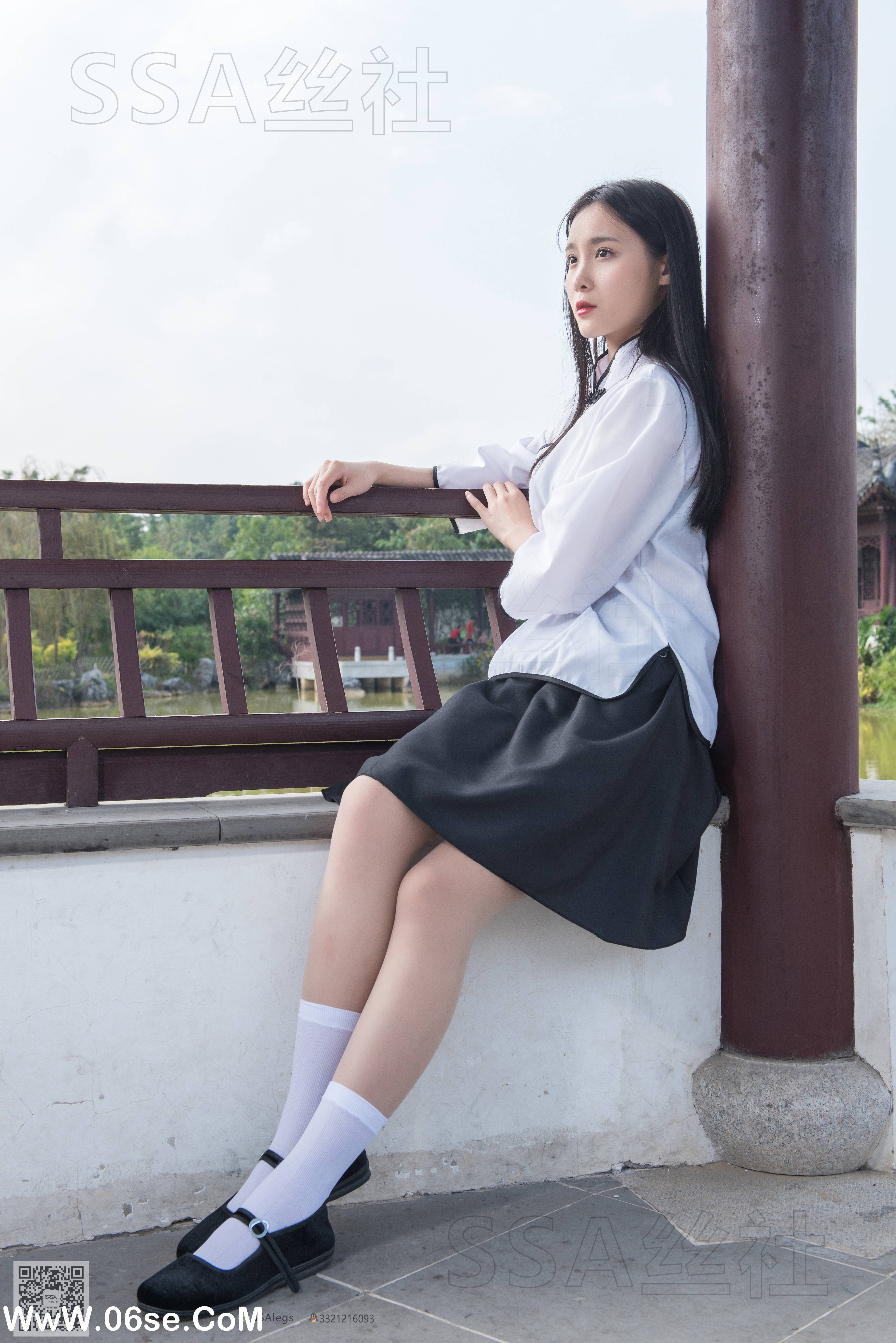 图片[44]-[SSA丝社] NO.068 君君 民国学妹肉丝白袜[120P1.85G]-六色网